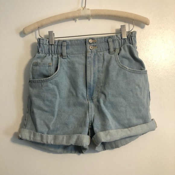SWS Denim Co Size L Shorts Stretchy Waist High Rise - Picture 1 of 5